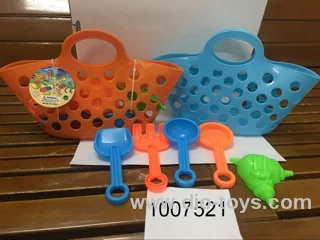 beach toys in basket