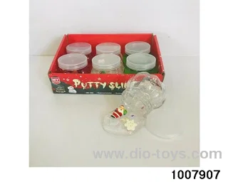 Crystal Mud Slime Christmas Snowflake Pumpkin Bottle putty(6 pcs/box) in display box