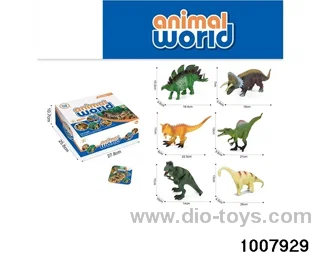12 8-inch Dinosaurs 6 mixed [exquisite in display box