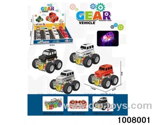 Acrobatic off-road light gear simulation vehicle (12 sets) in display box