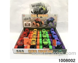 Acrobatic spring off-road vehicle (12 sets) in display box