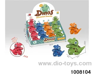 Stress dinosaurs in display box