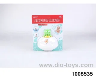 Rain clouds floating in the bathroom in Blister card