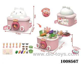 21pcs KITCHEN TOYS with light  & Output water not include in paper card