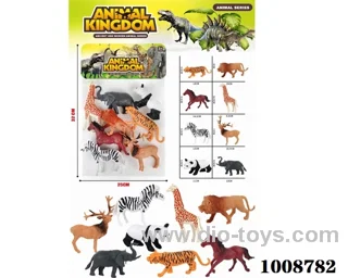 Animal toys in PP bag with header