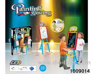 Multifunctional easel (with LED lights) in color box