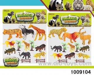 Wildlife suit in 13 PCS PP bag with header