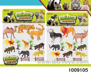 Wildlife suit in 13 PCS PP bag with header