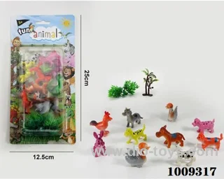 10pcs Animal suit in PVC bag