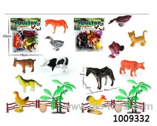 6pcs Animal suit 2 sets mixed loading in PVC bag