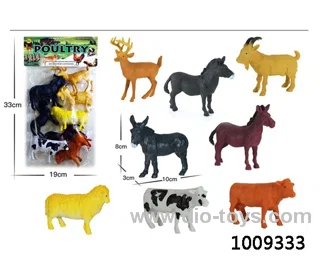 8pcs Animal suit in PVC bag