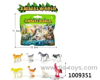 8pcs Animal suit in bag
