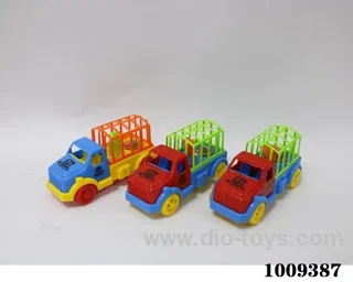 Pull string car with light in opp bag