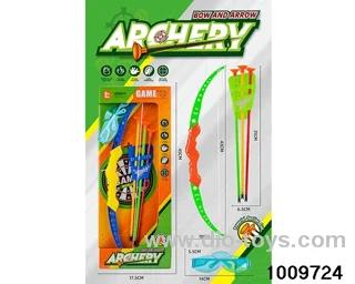 bow and arrow in color box