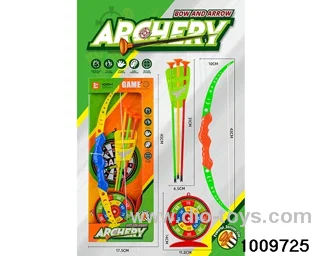 bow and arrow in color box