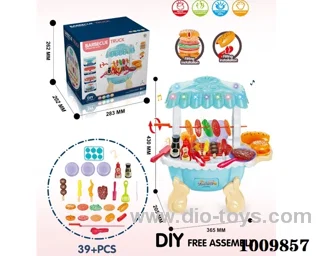 BBQ CAR SET WITH LIGHT &MUSIC NOT INCLUDE IN COLOR BOX