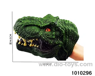 Tyrannosaurus Rex Hand puppet in opp bag（green）