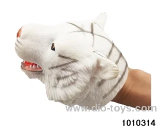 tiger Hand puppet in opp bag
