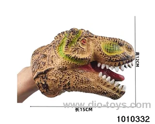 Small Tyrannosaurus Rex Hand puppet in opp bag（yellow）