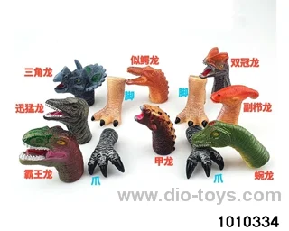 Dinosaur finger sleeve in 12pcs opp bag