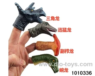 Dinosaur finger sleeve in 4pcs opp bag