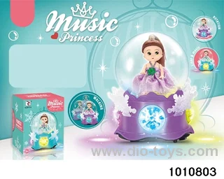 B/O Snowflake 3.5-inch Crystal Princess W L/M in color box