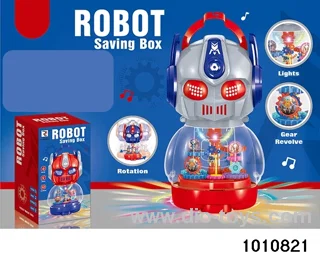Portable Gear Money Tank Robot in color box