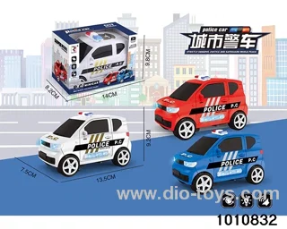 B/O mini police car in window box