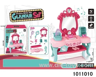 Dressing table with accessories in color box