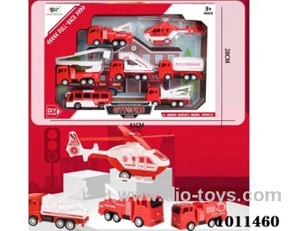 pull back car set in color box