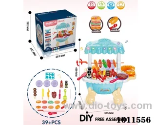 BBQ car set with light &music not include in color box