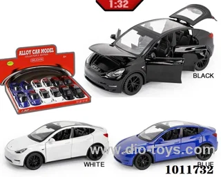 12pcs 1:32 Alloy car with light&sound 3 color mixed loading  in diaplay  box