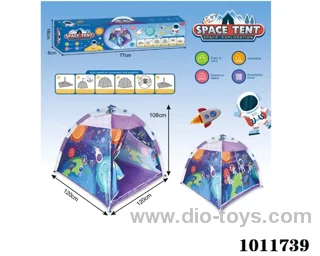 Self-folding tent in Color box