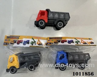 Engineering vehicle 3 color mixed loading in pp bag with header