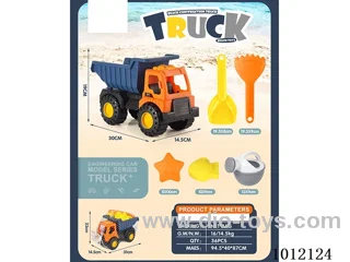 Beach dumper truck 6pcs (skidding)