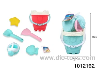 Beach toys in net bag