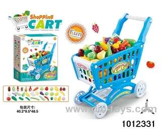 Food shopping cart in color box