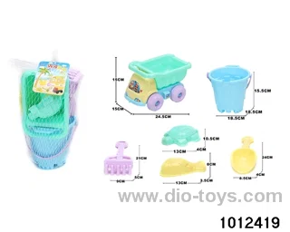 beach toys（6pcs）in Net bag