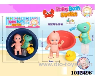 bath toy 2 color mixed loading in PP bag with header