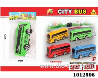 pull back bus 4 color mixed loading in opp bag