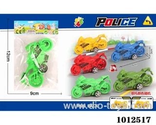 Pull back motorcycle 5 color mixed loading in Opp bag