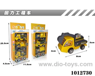 3pcs pull back car in Window box