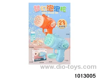 23 hole electric bubble machine, angel bubble gun in color box