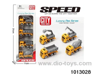 Taxi AB Material 4 Solid Color Engineering Vehicles_x000D_
Large engineering vehicle set in display box