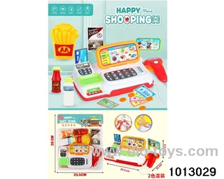Light music cash register supermarket (2 colors mixed) in PP bag with header