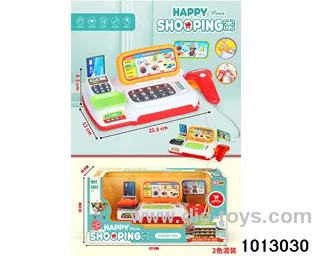 Light music supermarket cash register (single 2 color mixed) in window box
