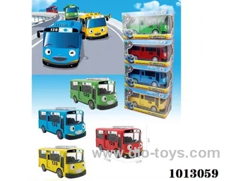 electric bus in window box