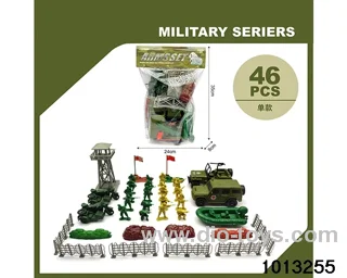 Military suit in PVC bag