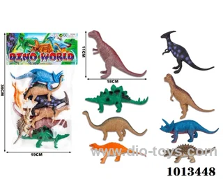 dinosaur set in PP bag with header