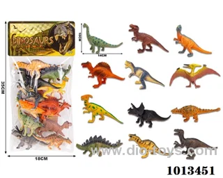 dinosaur set in PP bag with header